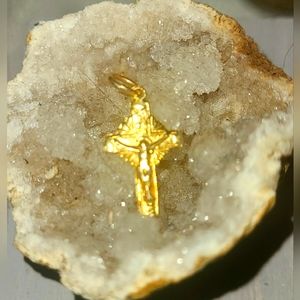 14KT Gold Cross Charm